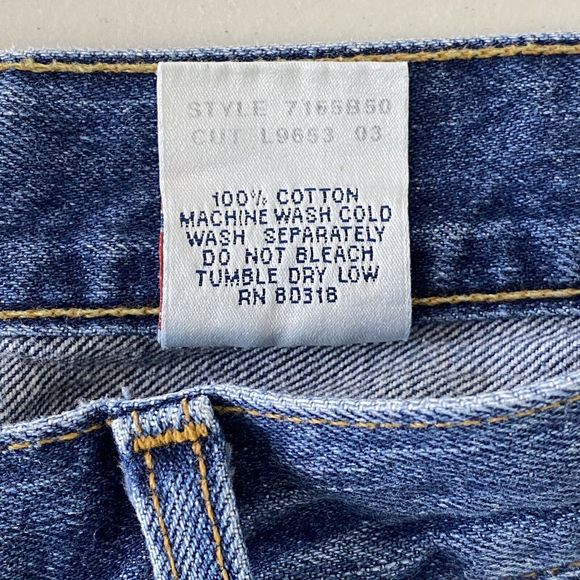 Lucky Brand Dungarees Men's 34 x 31.5 Grunge Distressed Bootleg Denim Blue Jeans - Picture 6 of 14